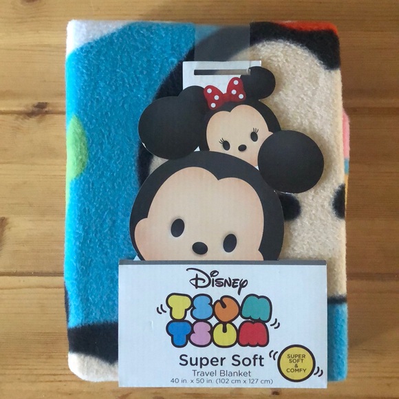 NWT 2 Disney “tsum tsum” super soft blanket